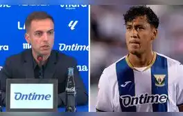 DT del Leganés y la razón del por qué Tapia no es titular pese a que hicieron "un esfuerzo grande"