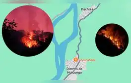 Alertan nuevo incendio forestal en San Martín y al menos 300 niños están hospitalizados por humareda