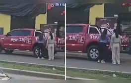 Peruana descubrió infidelidad de su pareja y pintó auto junto a su mejor amiga: clip es viral