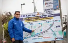 De manera sorpresiva se inician obras en la vía expresa P. de la República