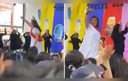 Docente es viral tras interpretar a Dina Boluarte y cantar el ‘Gato Ron Ron’: “Devoró”
