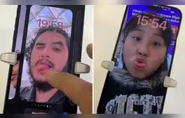 Joven va a Mall de SJL y descubre graciosas fotografías en iPhone de exhibición: clip es viral