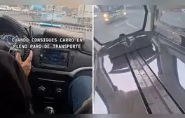 Consiguió auto para llegar a su trabajo durante paro, pero viajó con ataúd: “Última parada”