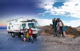 'Los Mundo', la familia que viajó durante 5 años en un camión por 17 países de América con sus 3 niños y 2 mascotas