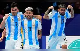 ¡A semifinales! Argentina aplastó 6-1 a Kazajistán en los cuartos de final del Mundial de Futsal 2024