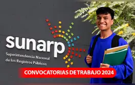 ¡Prácticas para egresados! Sunarp abre convocatoria de trabajo con sueldos de hasta S/1.100