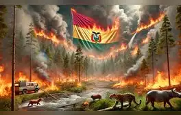 Bolivia afronta el "mayor desastre ambiental" por los incendios forestales: gobierno decreta desastre nacional