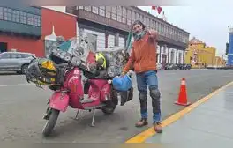 Un mexicano ha recorrido Perú y otros 15 países en su moto 'Adelita' por 6 años y medio: "Un kilómetro a la vez"