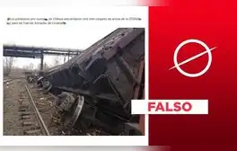 Imagen no muestra tren de la OTAN descarrilado por "partisanos rusos" en Odesa, Ucrania