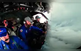 El preciso instante en que científicos vuelan hacia el huracán Milton en un avión cazatormentas: VIDEO captó todo