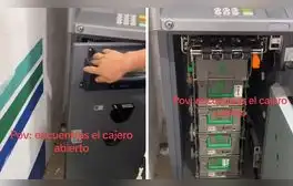 Joven encontró cajero automático abierto y es viral en redes por su decisión