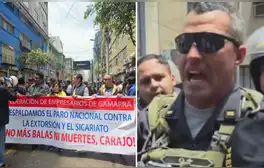 PNP minimiza protesta de comerciantes en Gamarra: "La marcha ya terminó, son personas haciendo bulla"
