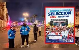 MML transmitió partido Perú vs Uruguay en pantalla gigante, pero cerró accesos a Plaza de Armas