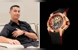 Cristiano Ronaldo presentó su espectacular marca de relojes: cuestan más de 100.000 euros