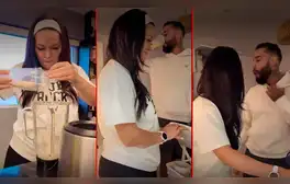 Angie Arizaga hace que Jota Benz tome su leche materna y casi lo hace vomitar: exchica reality le jugó pesada broma a su novio