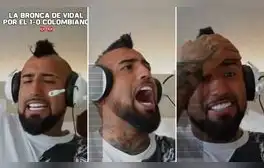 Arturo Vidal y su FURIBUNDA reacción tras el primer gol de Colombia a Chile: “Se los dije a estos cul***”
