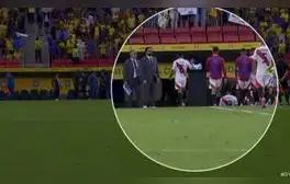 Filtran video de Marcos López derribando el monitor del VAR al finalizar el primer tiempo de Perú vs. Brasil