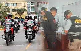 Detienen a 2 policías motorizados que cobraron S/3.000 a mototaxista para que lo dejaran libre