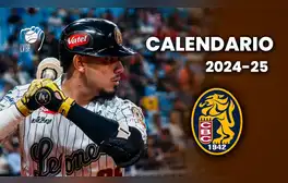 CALENDARIO de Leones del Caracas LVBP 2024-25: cronograma de juegos, horarios y canales para ver a los melenudos