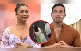 Karla Tarazona y Christian Domínguez son SORPRENDIDOS BESÁNDOSE en el detrás de cámaras de 'Préndete': "Cuando nadie los ve"
