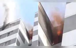 Incendio en Cercado de Lima consume departamento en el piso 11 de edificio en av. Óscar Benavides