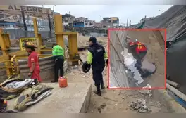Hombre se salva de morir en Chorrillos tras caer 20 metros en pozo de agua en construcción