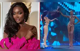 Miss Francia se quita la peluca en VIVO durante el Miss Gran International y causa revuelo en redes