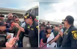 Jefe policial de Piura amedrenta y encara a mujer que reclamaba por extorsiones: "Salga usted a patrullar"