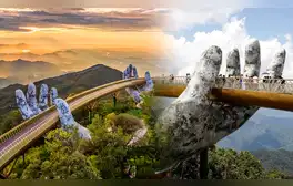 El puente con la "mano de Dios" al que varios turistas de EE. UU. visitan desde hace 6 años: sus dedos miden 2 metros