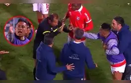 Christian Cueva se descontroló y casi se le va encima al árbitro tras reclamarle por expulsión de DT de Cienciano