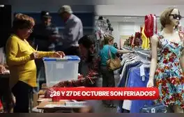 ¿Es feriado irrenunciable el 26 y 27 de octubre, días de Elecciones Municipales y Regionales 2024 en Chile?