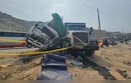 Trágico accidente en Carabayllo: dos personas mueren tras choque de camiones en Av. Túpac Amaru rumbo a Canta