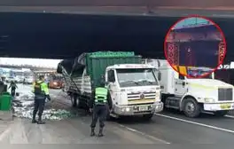 Puente Ricardo Palma es impactado por tercera vez: camión de cerveza se accidenta en vía que conecta SJL y Rímac