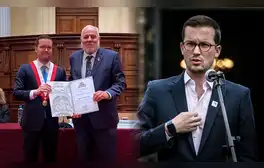 Alejandro Cavero otorga reconocimiento a cineasta español por película que niega genocidio en América