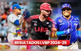 Resultados de la LVBP 2024-25 EN VIVO, 26 de octubre: juegos para hoy, tabla de posiciones y lanzadores