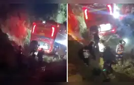 La Libertad: al menos 38 heridos tras despiste de bus con trabajadores de minera La Poderosa en Pataz