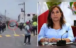 Manifestantes tiran huevos y persiguen a comitiva de Dina Boluarte en Chosica: "Fuera, asesina"