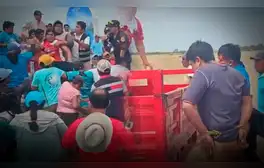 Sechura: ladrones que eran llevados por la Policía fueron retenidos por vecinos y azotados en público