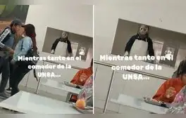 Trabajador de comedor universitario sorprende con disfraz de Jason en Halloween: “Ya se me fue el hambre”