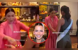 Tatiana Calmell deja sin palabras a la dueña del Miss Universo en su primer encuentro: “Te ves impresionante”