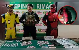 Rímac: policías disfrazados de Wolverine y Deadpool desarticulan clan familiar que vendía drogas