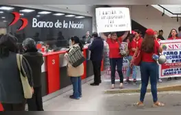 Trabajadores del Banco de la Nación anuncian paro nacional HOY lunes 4 de noviembre y no atenderán en sus oficinas
