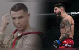 Topuria, campeón de UFC, no se calla y le responde a Cristiano Ronaldo tras filtrarse video minimizándolo