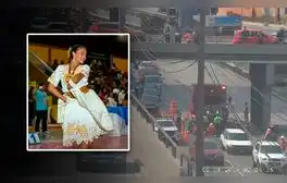 Tragedia en la Vía Expresa: bailarina muere tras chocar su moto contra taxi y caer desde una altura de 10 metros
