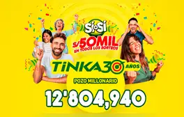 Resultados de La Tinka del domingo 3 de noviembre: conoce los números y la jugada ganadora