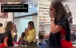 Mujer arma escándalo en peluquería por corte de cabello fallido: "¿Calma, calma?"