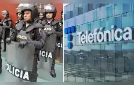 Telefónica dejó de ser proveedor de internet de la Policía por sanción que impide renovación de contrato