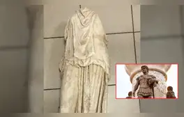 Los investigadores han determinado que la estatua pertenece a la era helenística. Foto: composición LR/Diario AS/HJCK