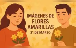 Las ilustraciones más bonitas para enviar el 21 de marzo por el Día de flores amarillas. Foto: IA