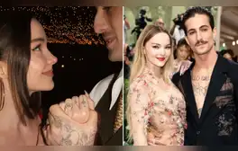 Dove Cameron y Damiano David se comprometen y comparten fotos de anillos.